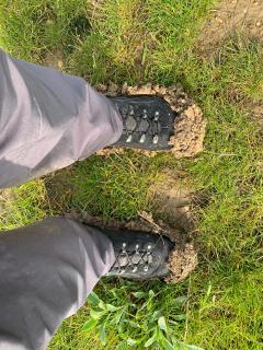 Aftermath of the muddy Bradwell Marina section